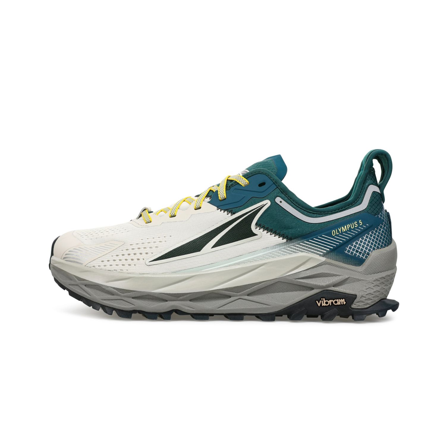 Altra Olympus 5 Men\'s Trail Running Shoes Grey / Turquoise | South Africa-56179209